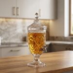 Paçi Amarise 4.5 Litre Ayaklı Musluklu Cam Şerbetlik