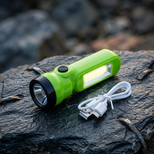 Zmax Energy USB Şarjlı El Feneri 700 Lümen | COB LED Güçlü Aydınlatma