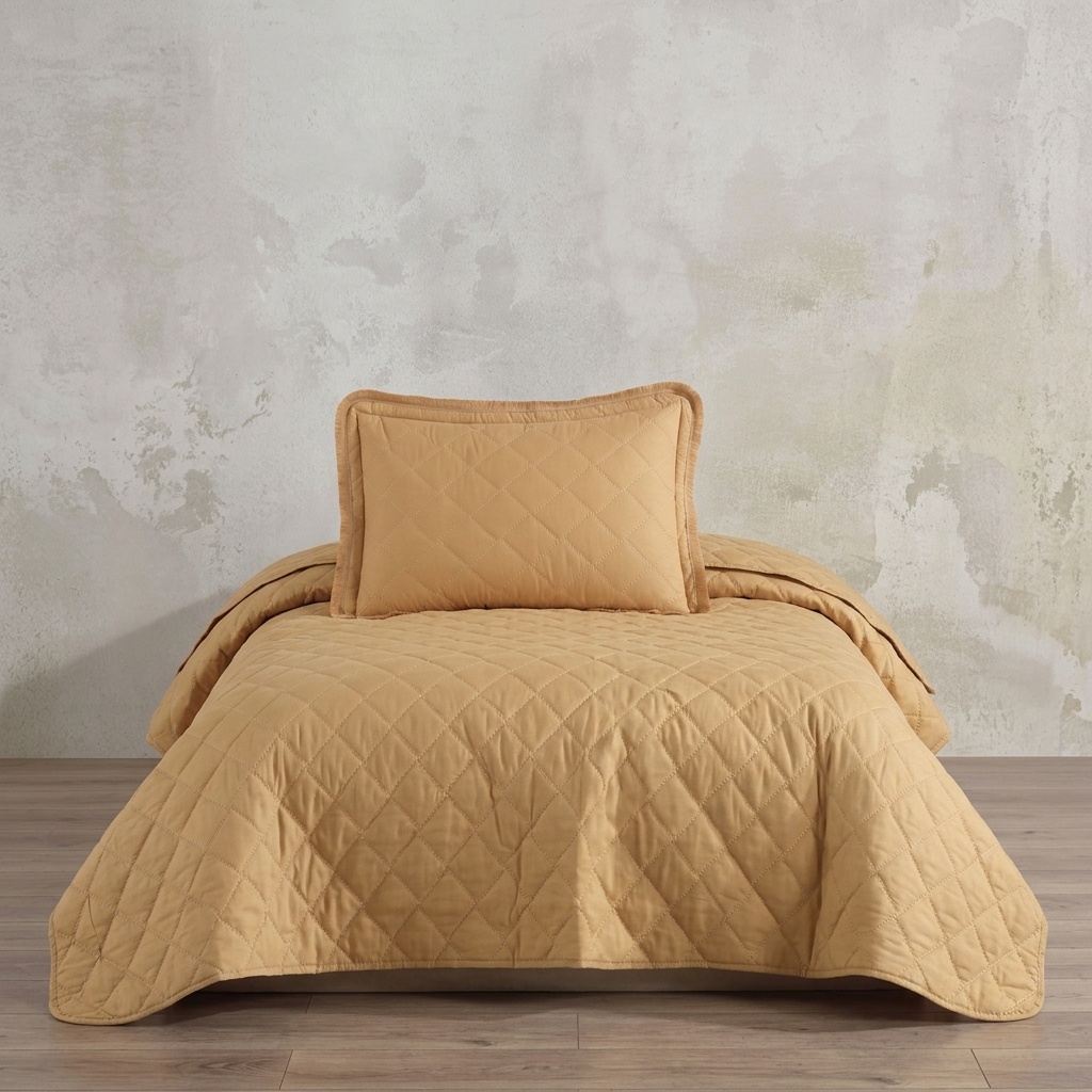 8681727299353.jpg Clasy Tek Kişilik Yatak Örtüsü Tafana V4 Zencefil 180x240 cm - Görsel 1