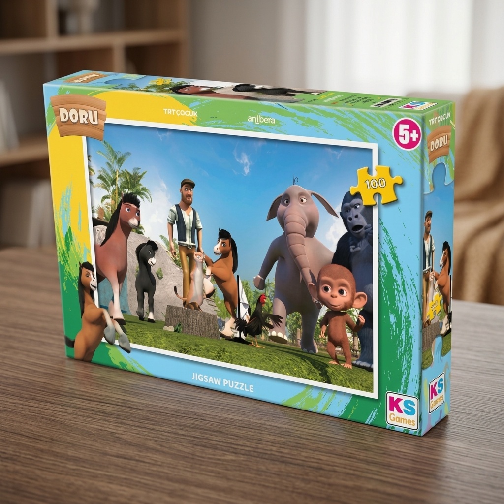 8681842142053.jpg Ks Games Doru 100 Parça Çocuk Puzzle - Görsel 1