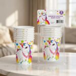 Nedi Rainbow Unicorn Karton Bardak 8'li