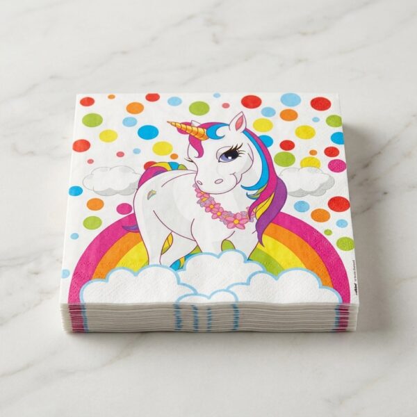 Nedi Rainbow Unicorn Temalı 16'lı Parti Peçetesi