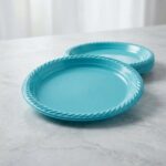 Kikajoy Mavi Tek Kullanımlık Plastik Tabak 22 cm 24'lü