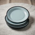 Retro Serisi Ada Mavisi Karton Tabak 8'li 23 cm