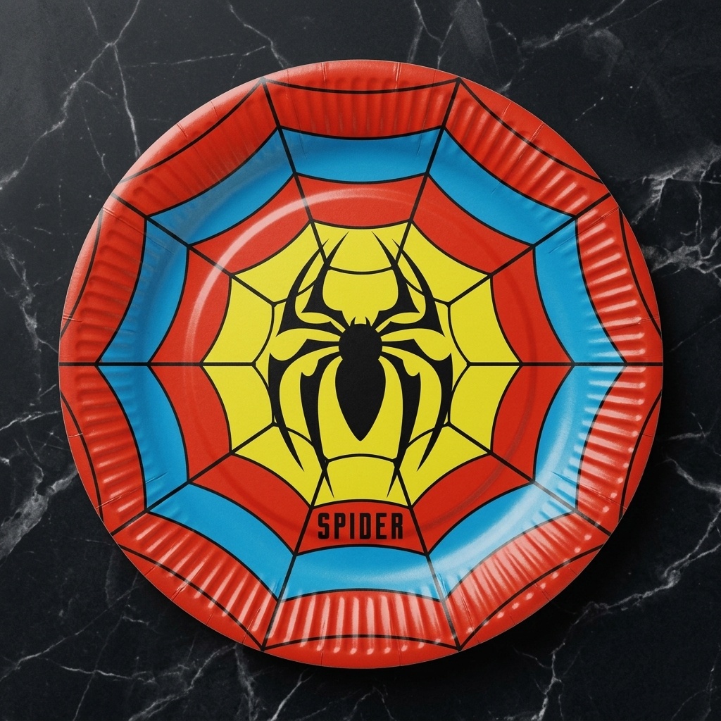 8681944320380.jpg Spider-Man Temalı 23 cm Karton Tabak 8'li Paket - Görsel 1
