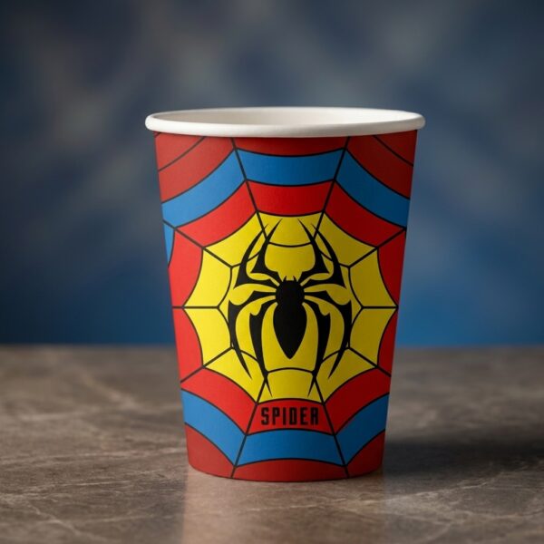 Spider-Man Temalı 8'li Karton Bardak 8 Oz