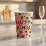 Kraft Stars Happy Birthday Karton Bardak 8oz 8'li