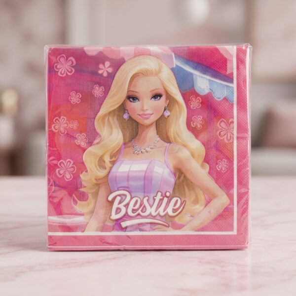 Barbie Bestie Temalı Kağıt Peçete 33x33 cm 16'lı Paket