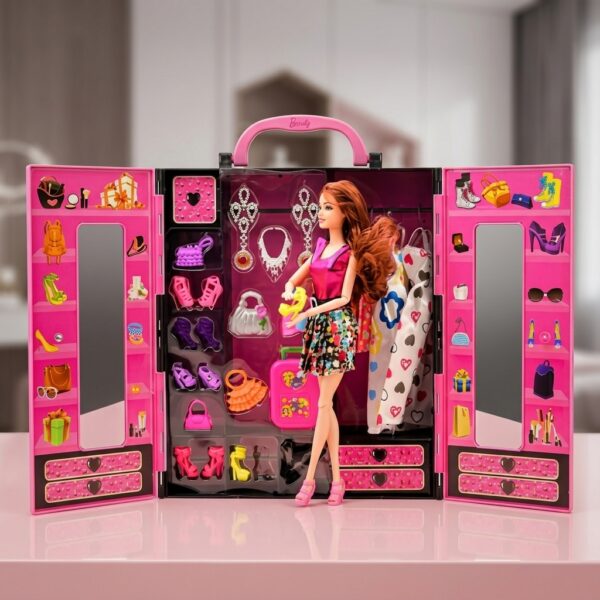 Beauty Fashion Star Bebekli Gardırop ve Aksesuar Oyun Seti