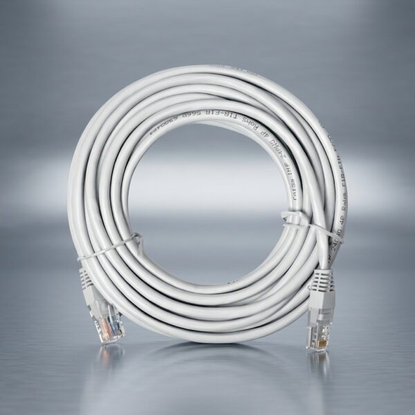 ROSE RC-820 5 Metre CAT6 Ethernet İnternet Kablosu - Gigabit Hızlı Beyaz