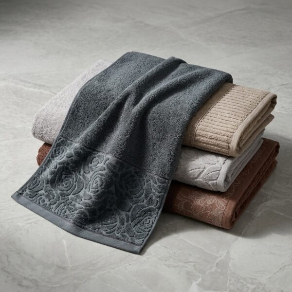 Nurpak 90x150 cm Jakarlı Banyo Havlusu