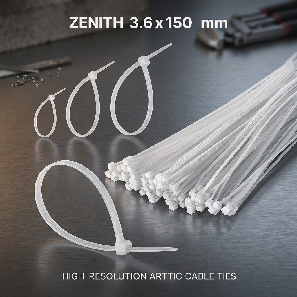 8682530640035.jpg Zenith 3.6x150 mm Plastik Cırt Kelepçe 100 Adet - Görsel 1
