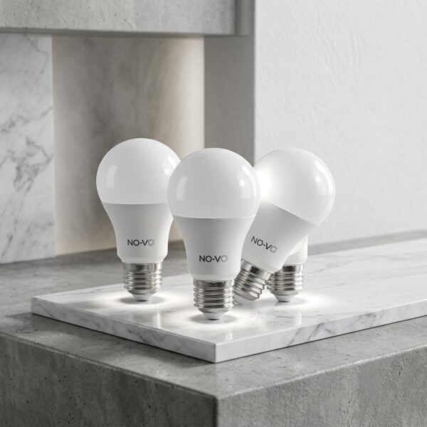 No-Vo 9W E27 Led Ampul 3'lü Beyaz Işık Seti