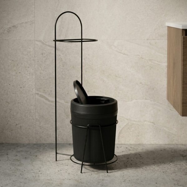 Voce VC-185 Standlı Pedallı Banyo Çöp Kovası - Hijyenik Tuvalet Çöp Kutusu