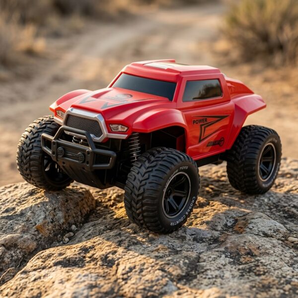 Juhlida Toys 1:18 Ölçekli Kırmızı Şarjlı Uzaktan Kumandalı Off-Road Jeep 806-75