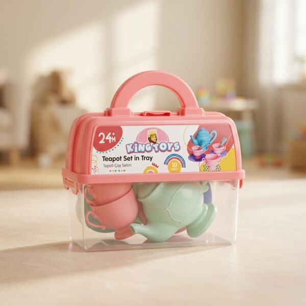KingToys Tepsili Oyuncak Çay Seti 10 Parça 24 Ay+
