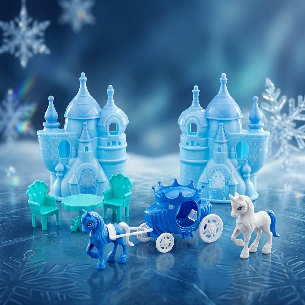 8683092512075.jpg Snow Princess Şato ve Fayton Oyun Seti ENG-208 - Görsel 1