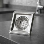 Yakut 7 cm Kare Metal Lavabo Süzgeci