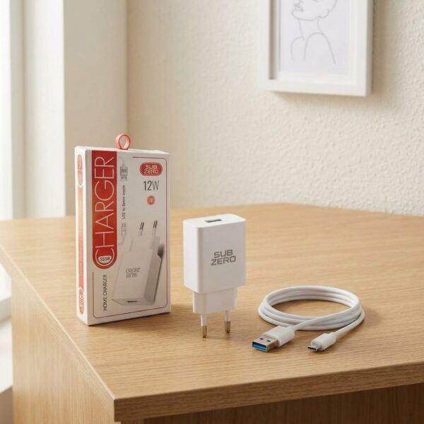 Subzero SG58 12W 2.4A Micro USB Hızlı Ev Şarj Cihazı Seti