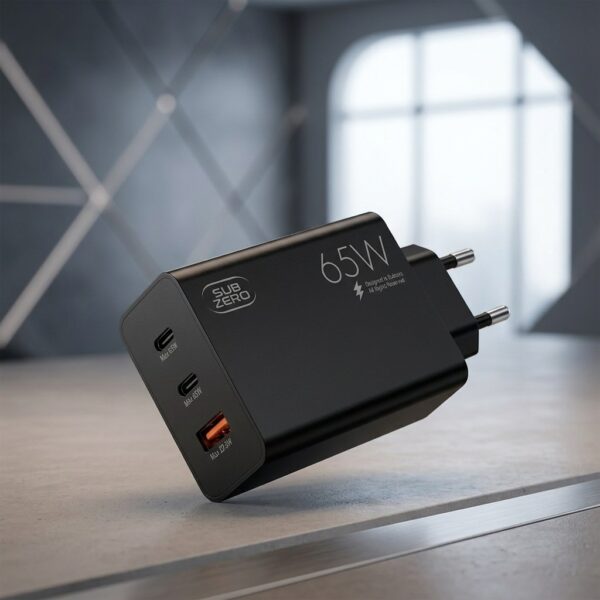 Subzero SG87 65W 3 Portlu Hızlı Şarj Cihazı Adaptörü