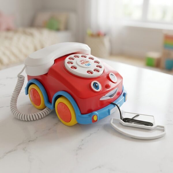 Kette HL-8001 Kırmızı Arabalı Müzikli ve Işıklı Çocuk Telefonu