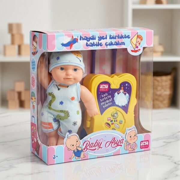 Asya Dolls Valizli Oyuncak Bebek Seti - Seyahat Temalı
