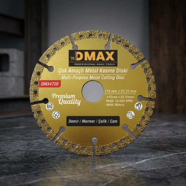Dmax 115 mm Çok Amaçlı Metal ve Mermer Kesme Diski DMX4720