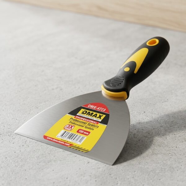 Dmax DMX-4723 150 mm Profesyonel Fiber Saplı Metal Spatula