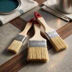 Real Özs ÖZS-10149 3'lü Ahşap Saplı Boya Kestirme Fırça Seti (1"-1.5"-2")