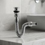 Dmax Lavabo Sifonu Krom Basmalı Körüklü Dmx-4667