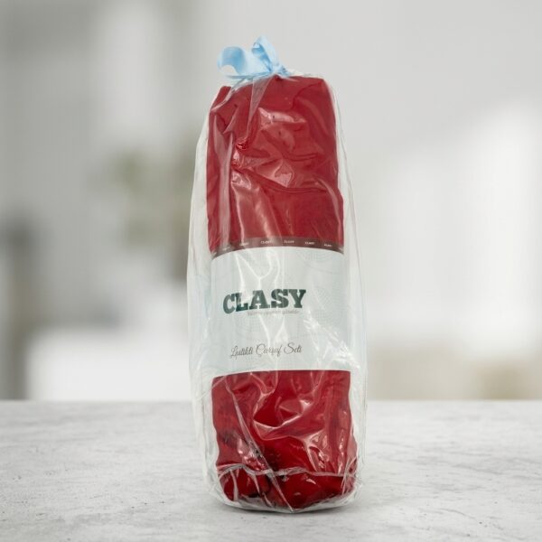 Clasy Lastikli Çarşaf Seti 180x200 cm - Kırmızı