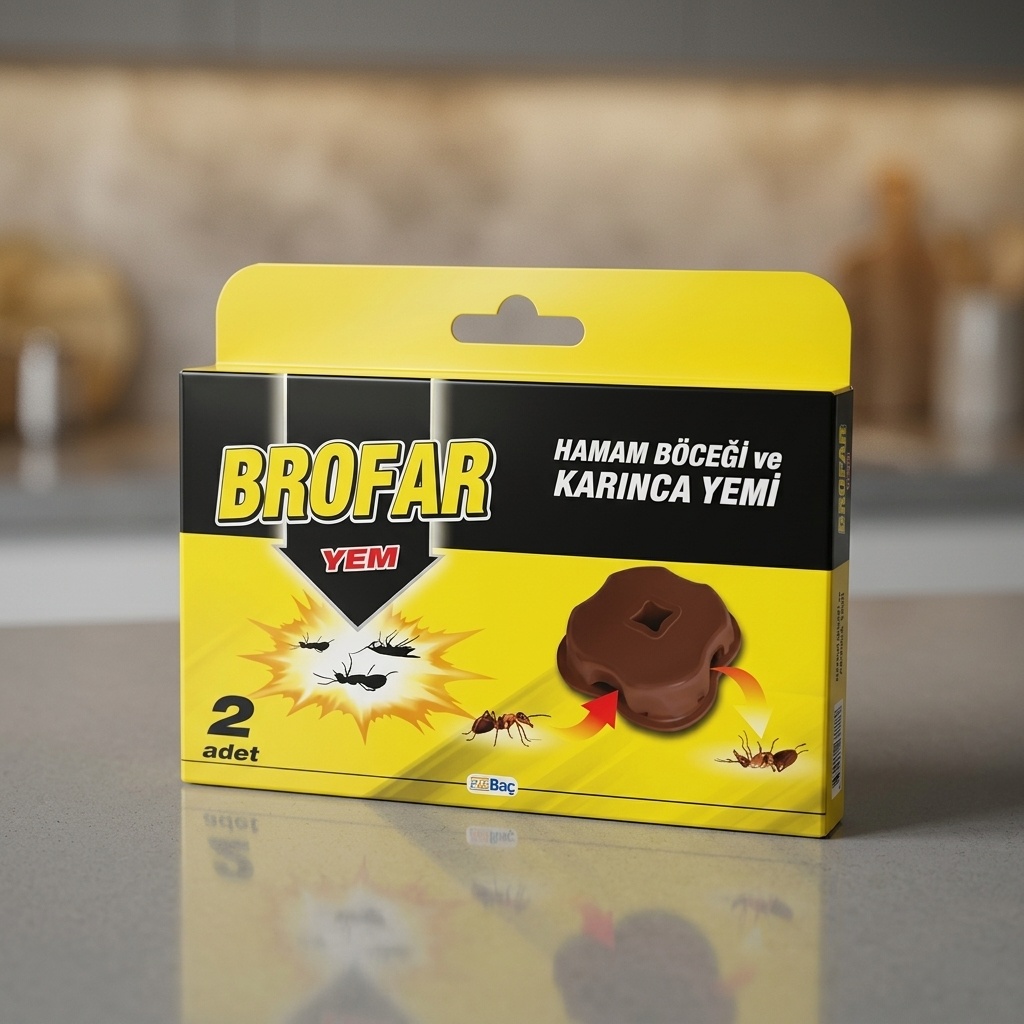 8690496999920.jpg Brofar Hamam Böceği ve Karınca Yemi 2 Adet - Görsel 1