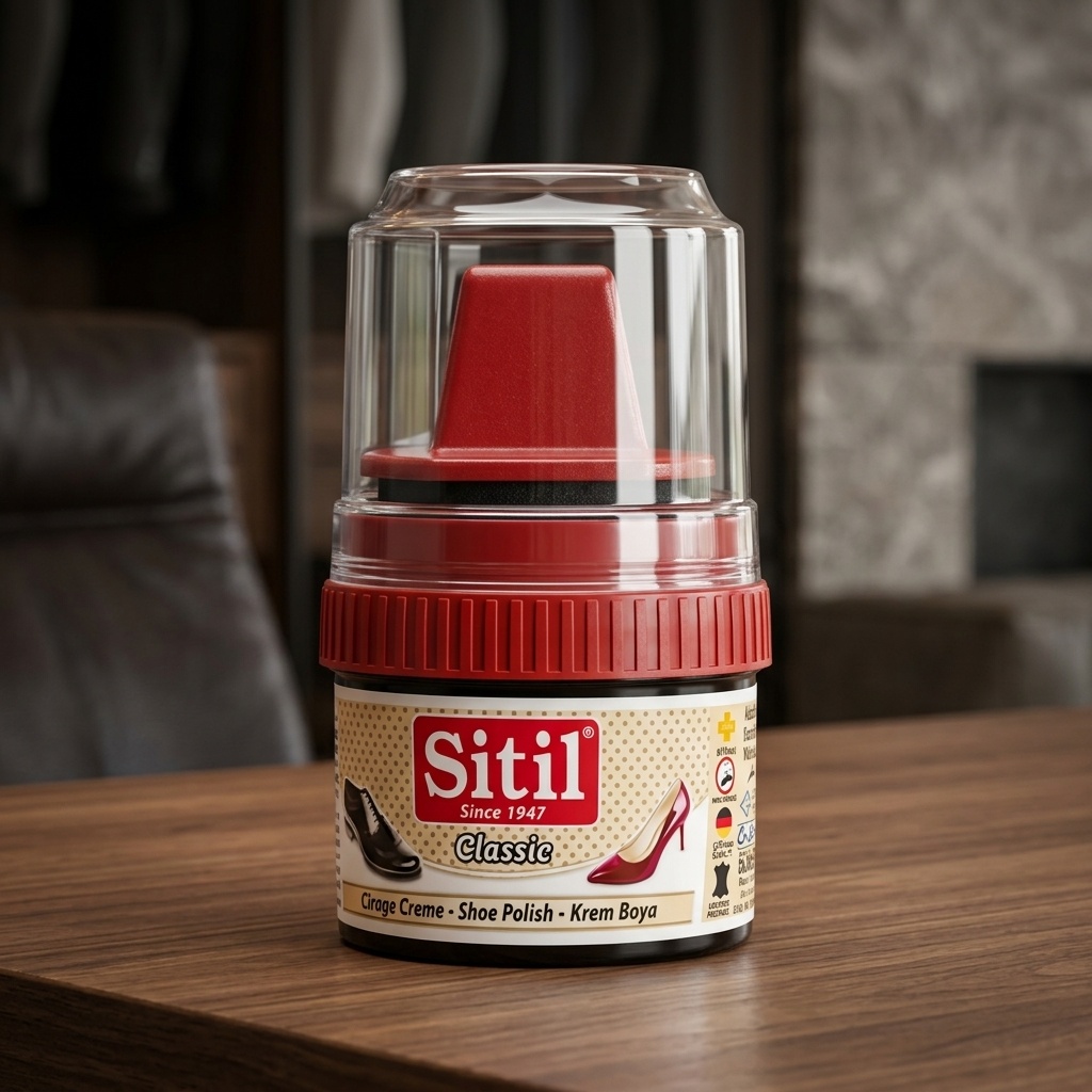 8691206001001.jpg Sitil Classic 50 ml Naturel Süngerli Ayakkabı Parlatıcı - Görsel 1