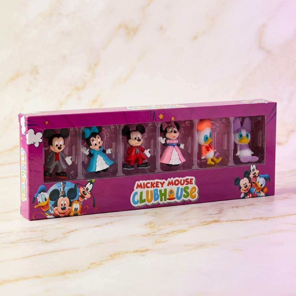8691316522045.jpg Mickey Mouse Clubhouse 6'lı Figür Oyuncak Seti 6 cm - Görsel 1