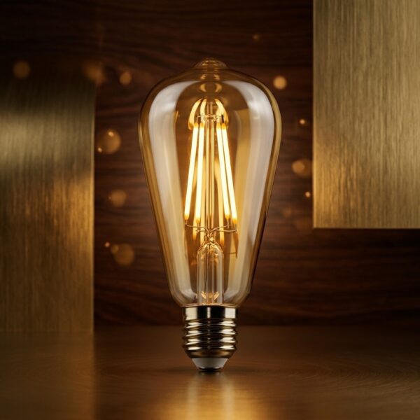 GOLD Royal ST64 4W Rustik LED Ampul 2500K Gün Batımı Işığı E27
