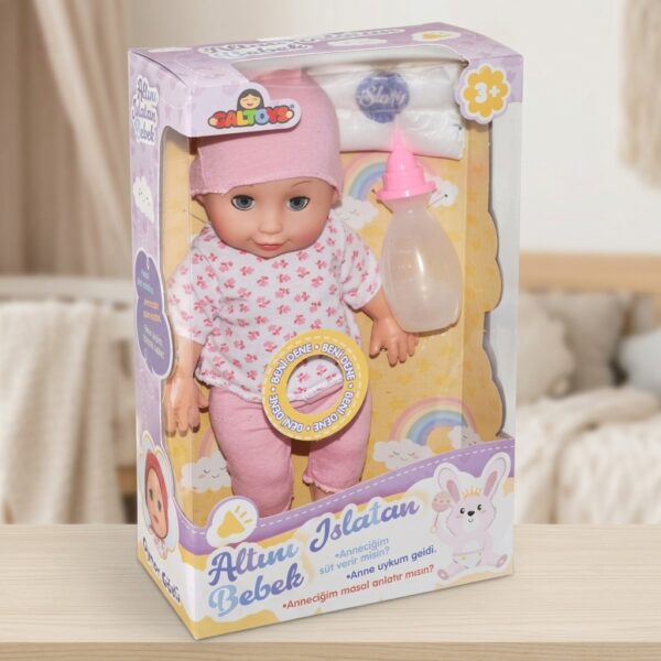 Galtoys Konuşan Altını Islatan Bebek 27 cm - Pembe Kıyafetli