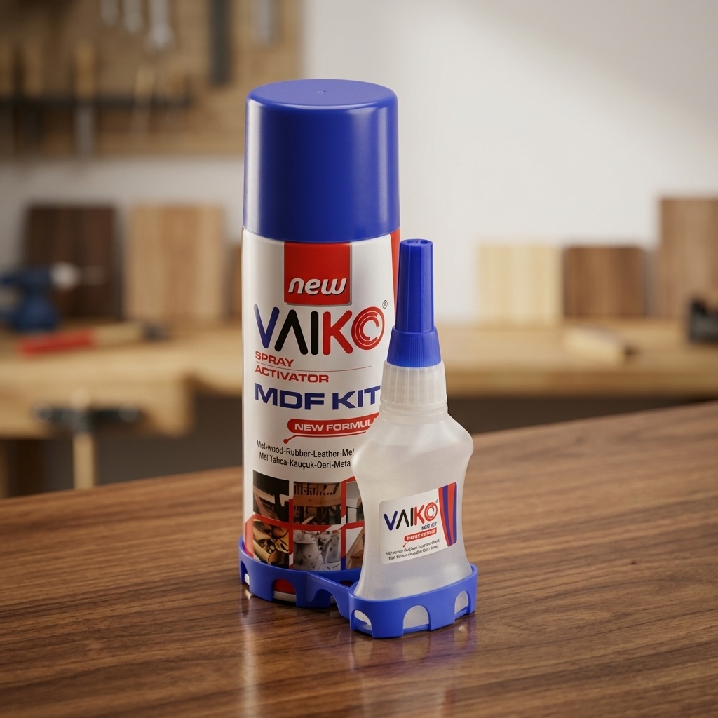 8693890500167.jpg Vaiko MDF Kit 100 ml Hızlı Yapıştırıcı ve Sprey Aktivator - Görsel 1