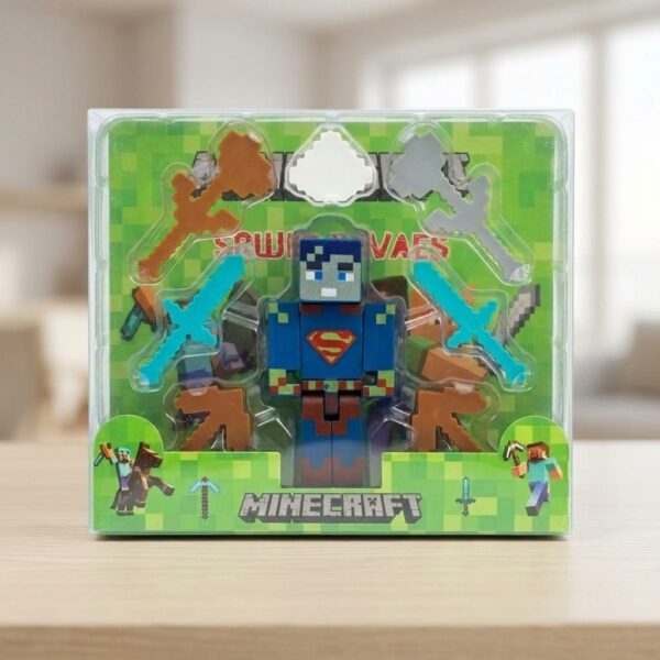 Maycar Minecraft Superman Temalı PVC Figür Seti