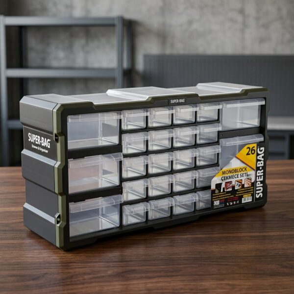 Super Bag ASR-6004 26 Çekmeceli Plastik Çok Amaçlı Organizer