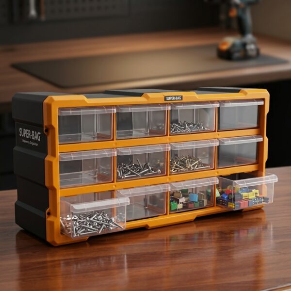 Super Bag ASR-6005 12'li Yatay Monoblok Çekmeceli Organizer