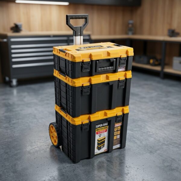 Super Bag ASR-6030 3'lü Tekerlekli Modüler Master Case Alet Çantası Seti