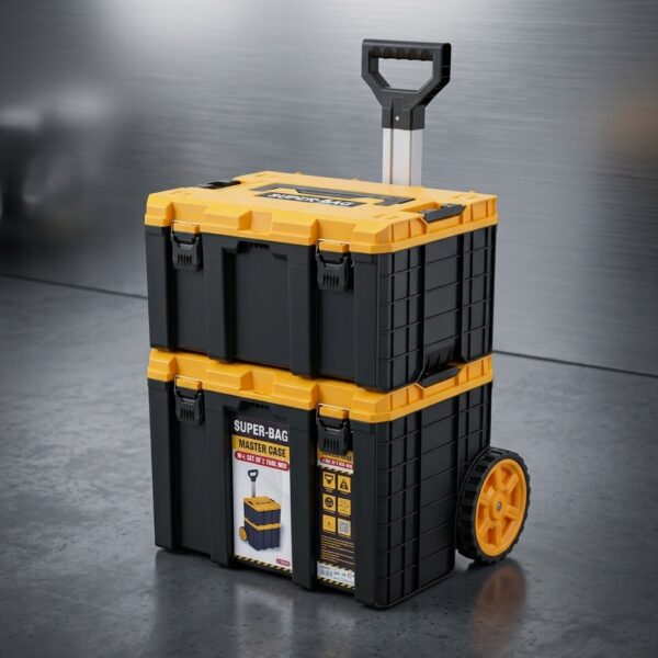 Super Bag L-M Master Case Tekerlekli Modül 2’li Takım Çantası Seti ASR-6035