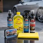 Autokit 5 Parça Oto Bakım ve Temizlik Seti Çantalı Araç İçi ve Dış Bakım Kiti
