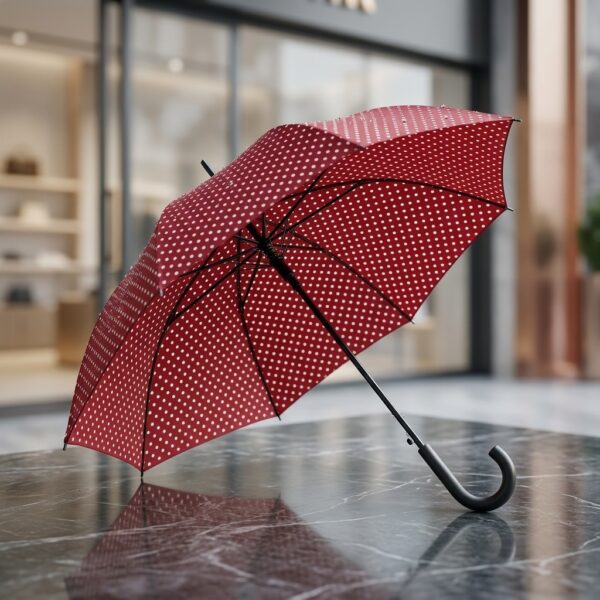 Rainwalker Puantiyeli Kadın Şemsiye Kırmızı RW-070-L