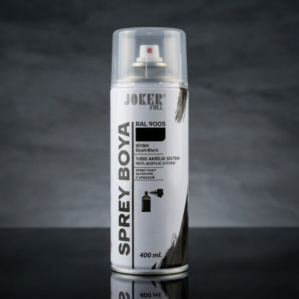 Joker Full 400 ml Akrilik Sprey Boya - Siyah (RAL 9005)