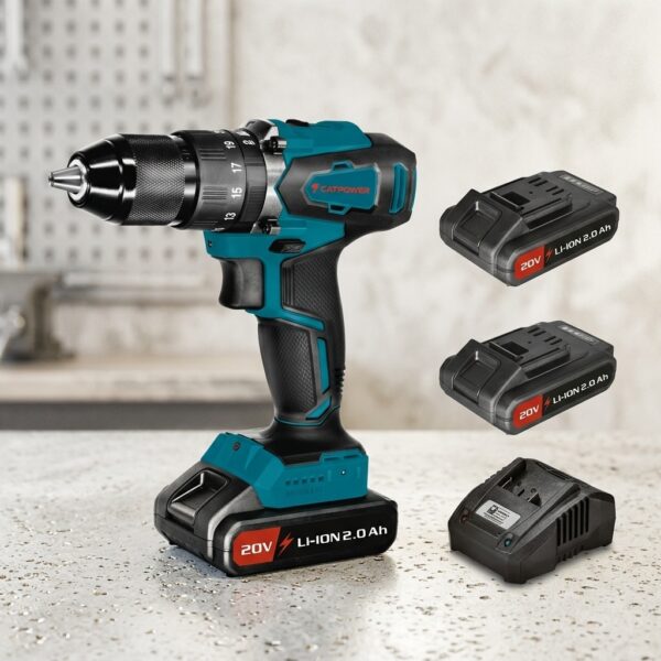 Cat Power 4111 20V 2.0Ah Akülü Darbeli Vidalama Matkap Seti