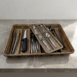 Alberlo A137 Ahşap Görünümlü Büyük Sürgülü Kaşıklık 36x49 cm
