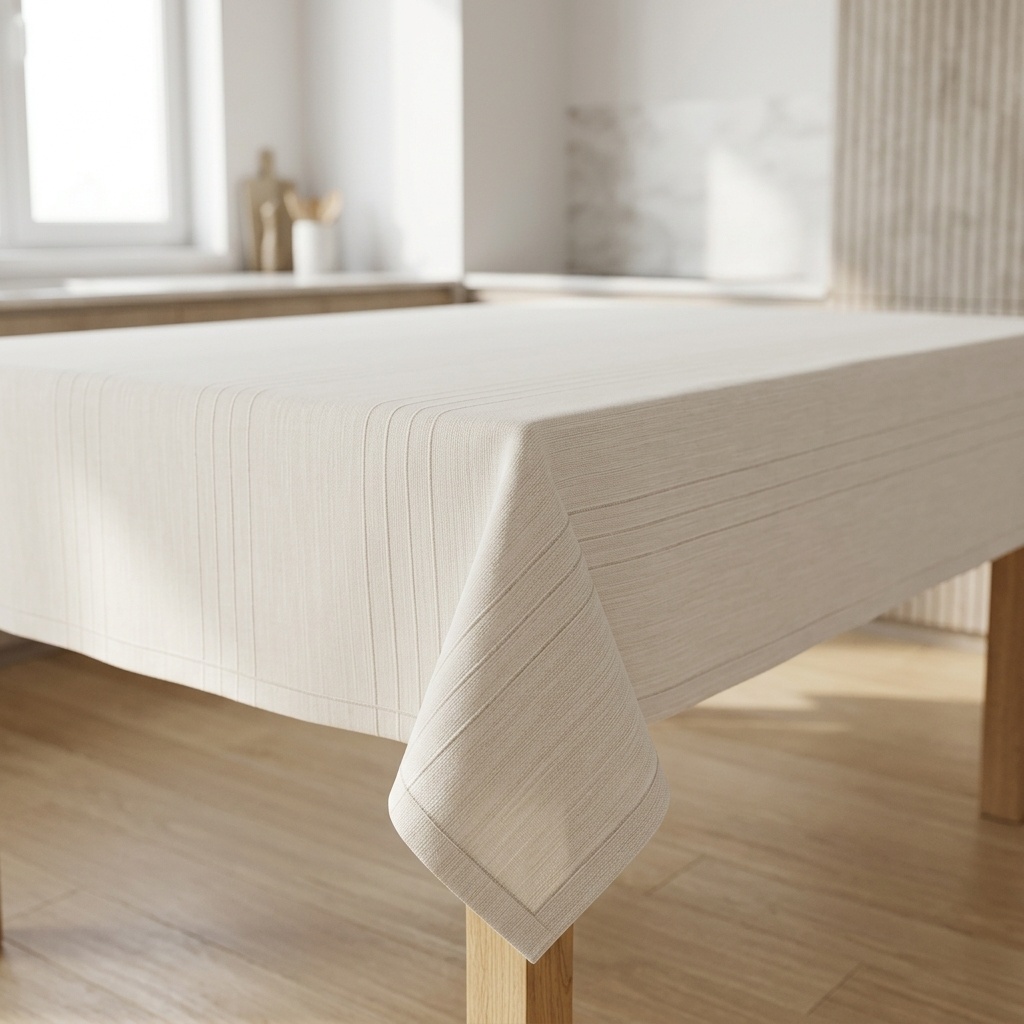 8699025046432.jpg Yuvalin Düz Dertsiz Masa Örtüsü 140x180 cm - Görsel 1