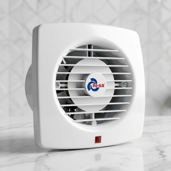 Nisa 100 mm 12 Watt Aspiratör Beyaz Banyo ve Mutfak Havalandırma Fanı