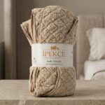 İpekçe Soft Cloudy Çift Kişilik Çok Amaçlı Yatak Örtüsü 200x220 cm Vizon